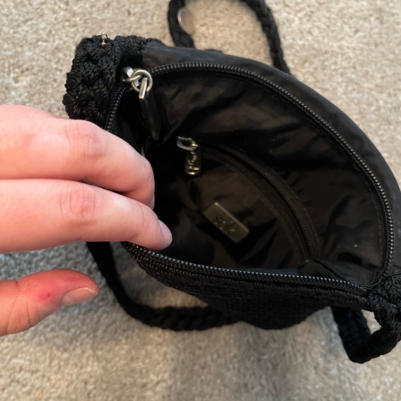 The Sak Small Black Crochet Crossbody - Picture 5 of 6
